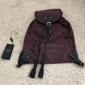 Burberry small size canvas backpack